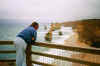 JD surveys the coast, just before the rain starts!